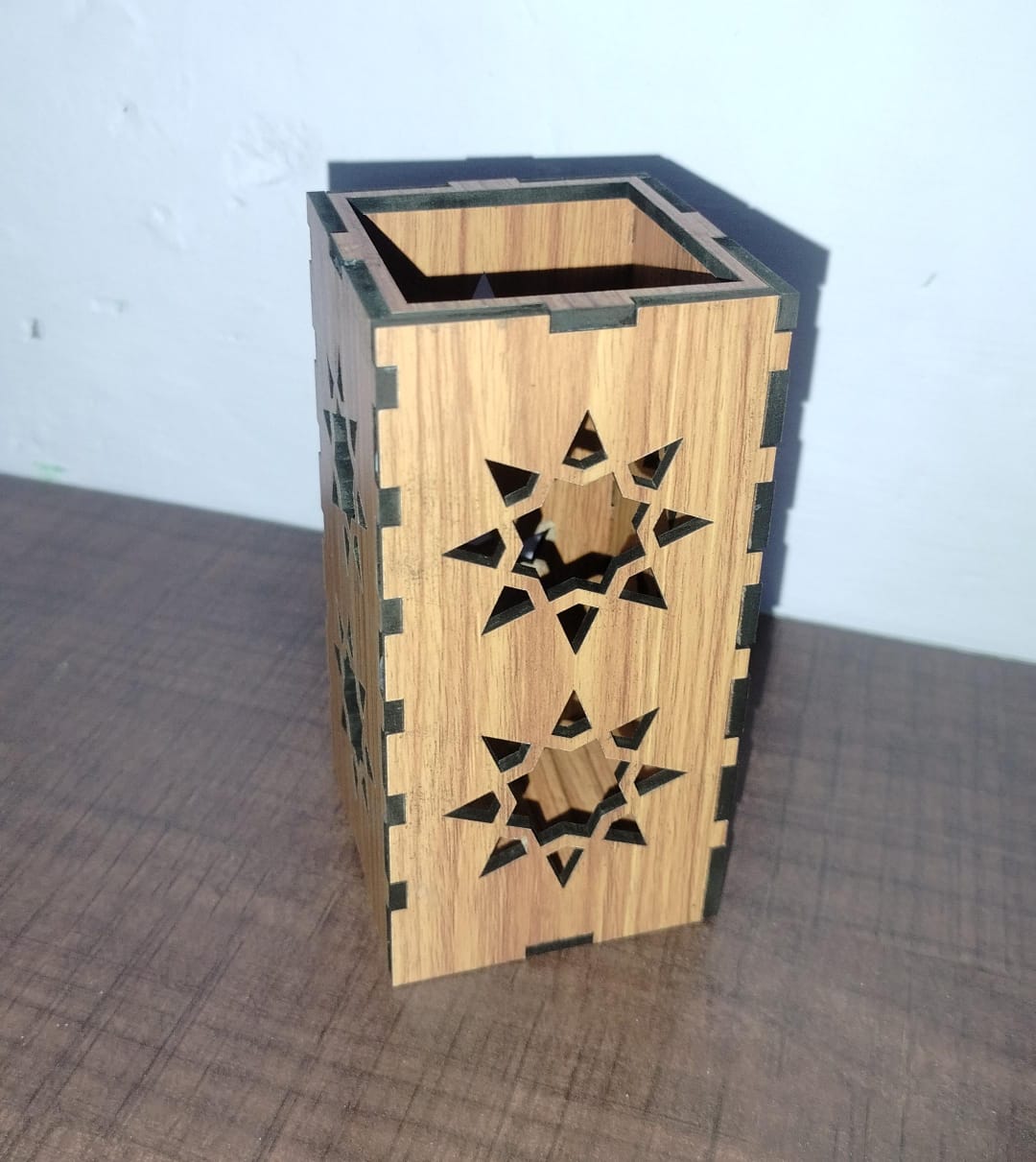 Wooden Desk Organizer Pen stand