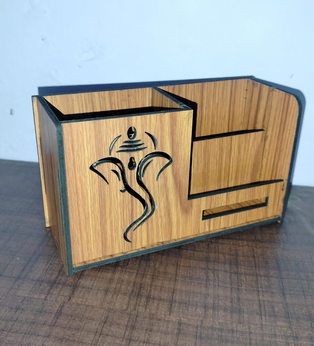 Wooden Desk Organizer Pen stand