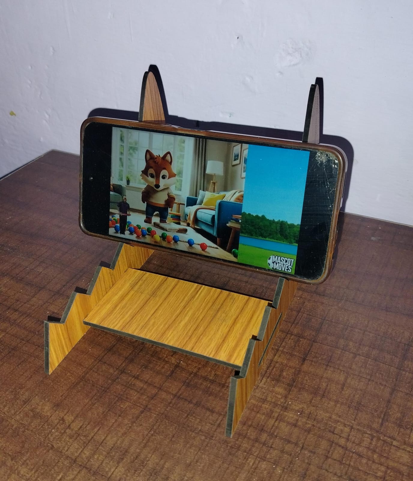 Wooden Mobile Stand