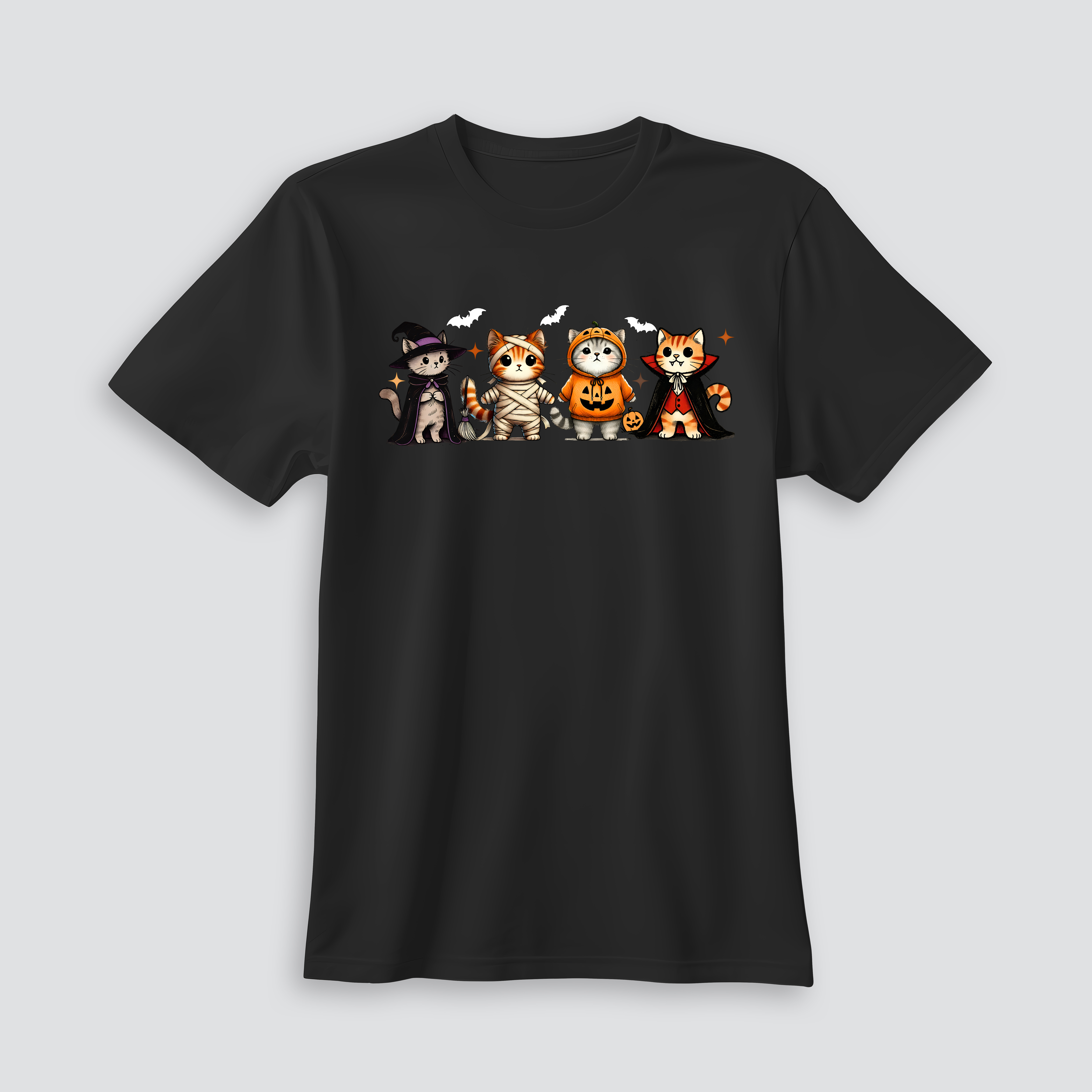 Playera de gatos de Halloween
