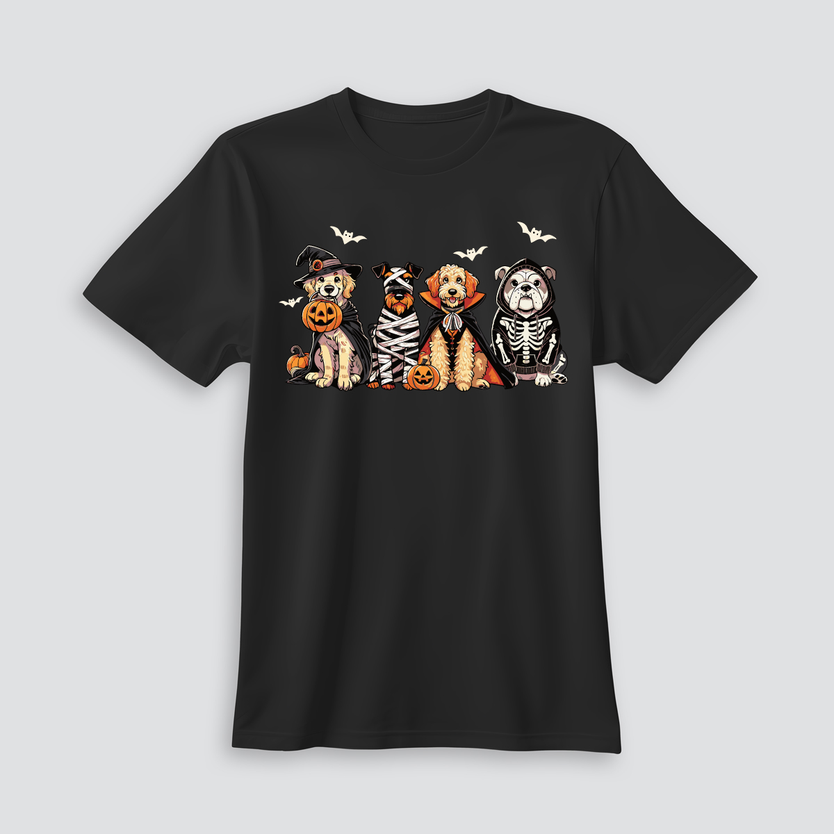 Playera de Halloween con perros