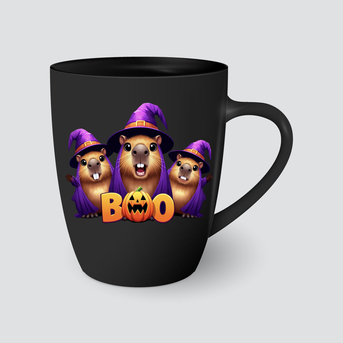 Taza de Halloween con Capibaras