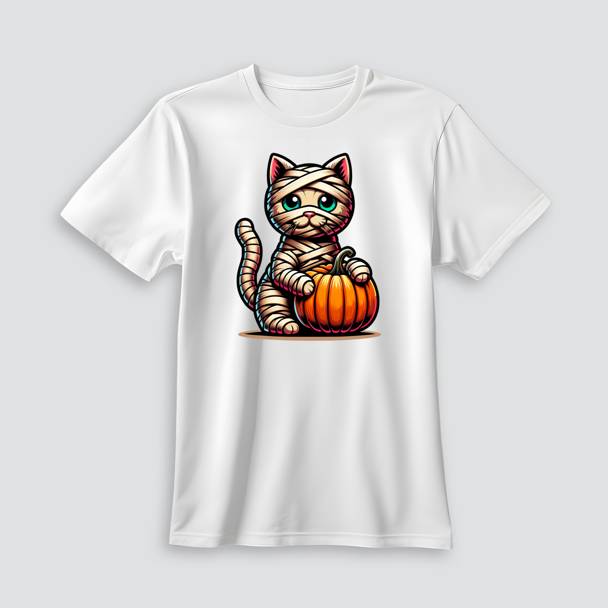 Playera de gato momia