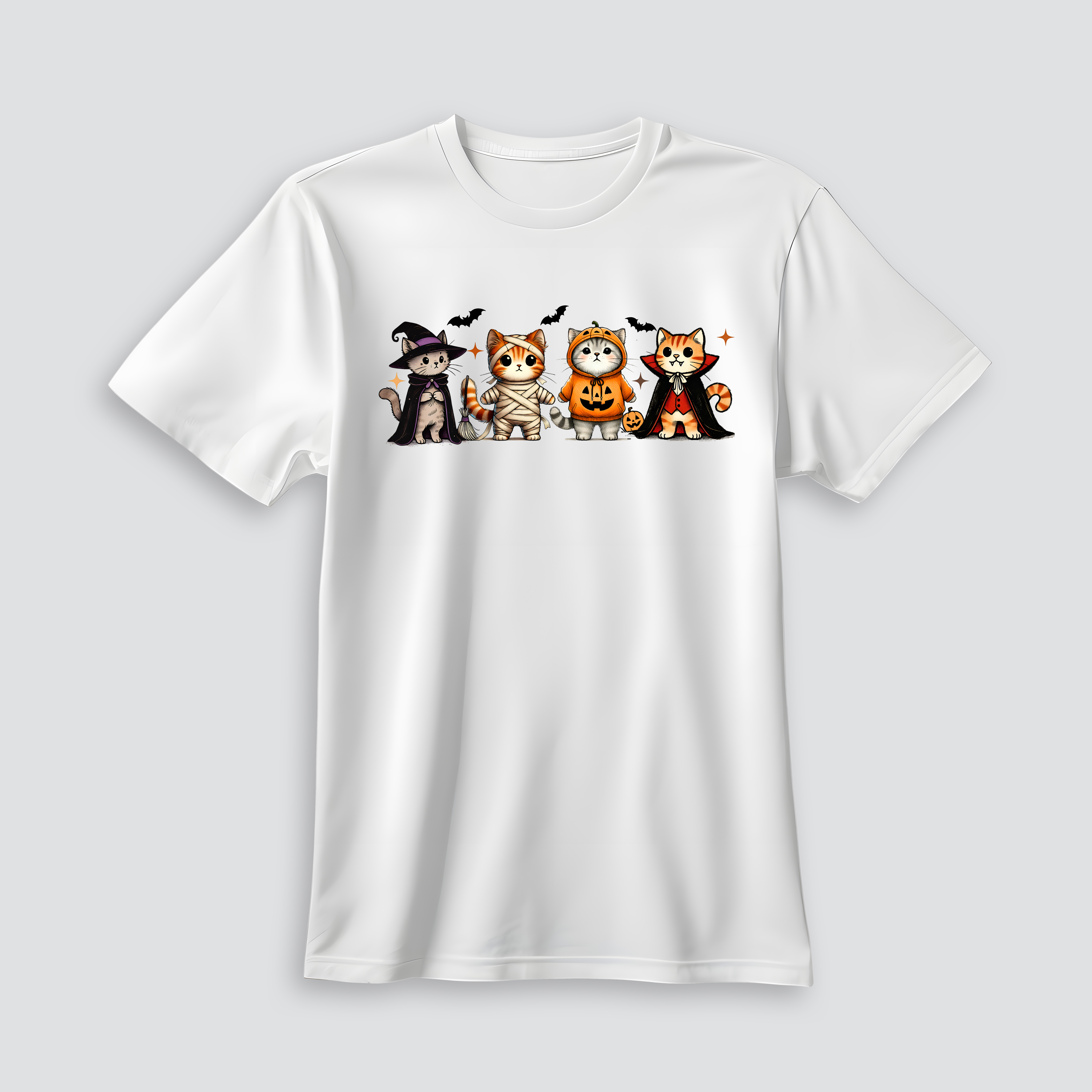 Playera de gatos de Halloween