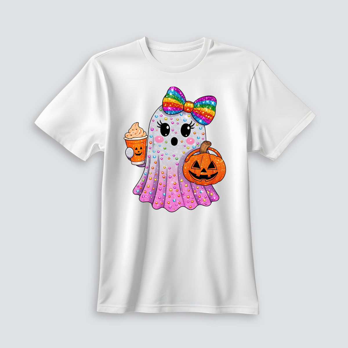 Playera fantasma kawaii pride