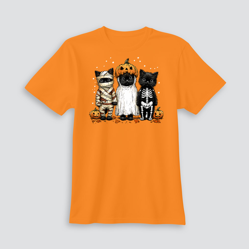 Playera Halloween Gatitos Disfrazados