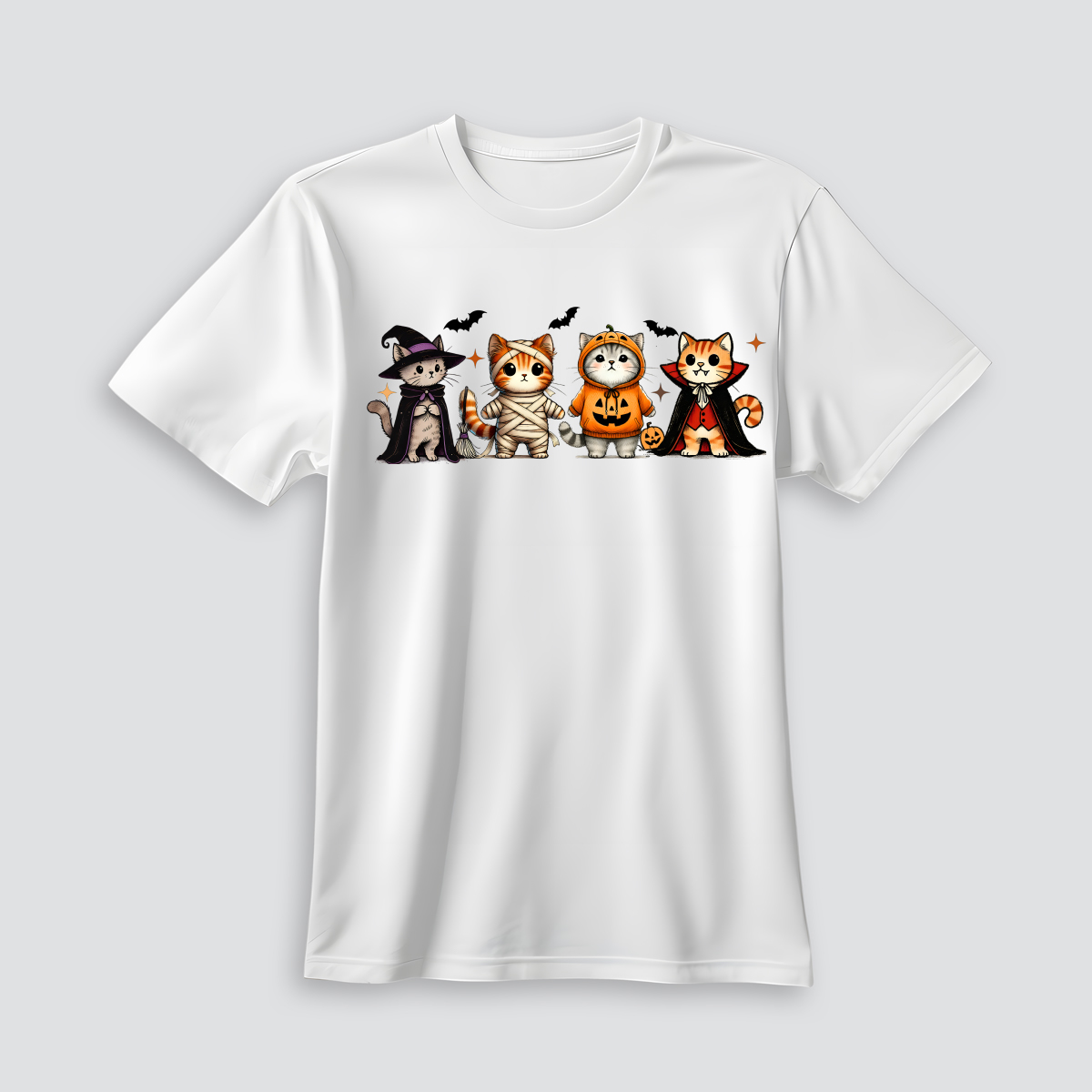 Playera de gatos de Halloween