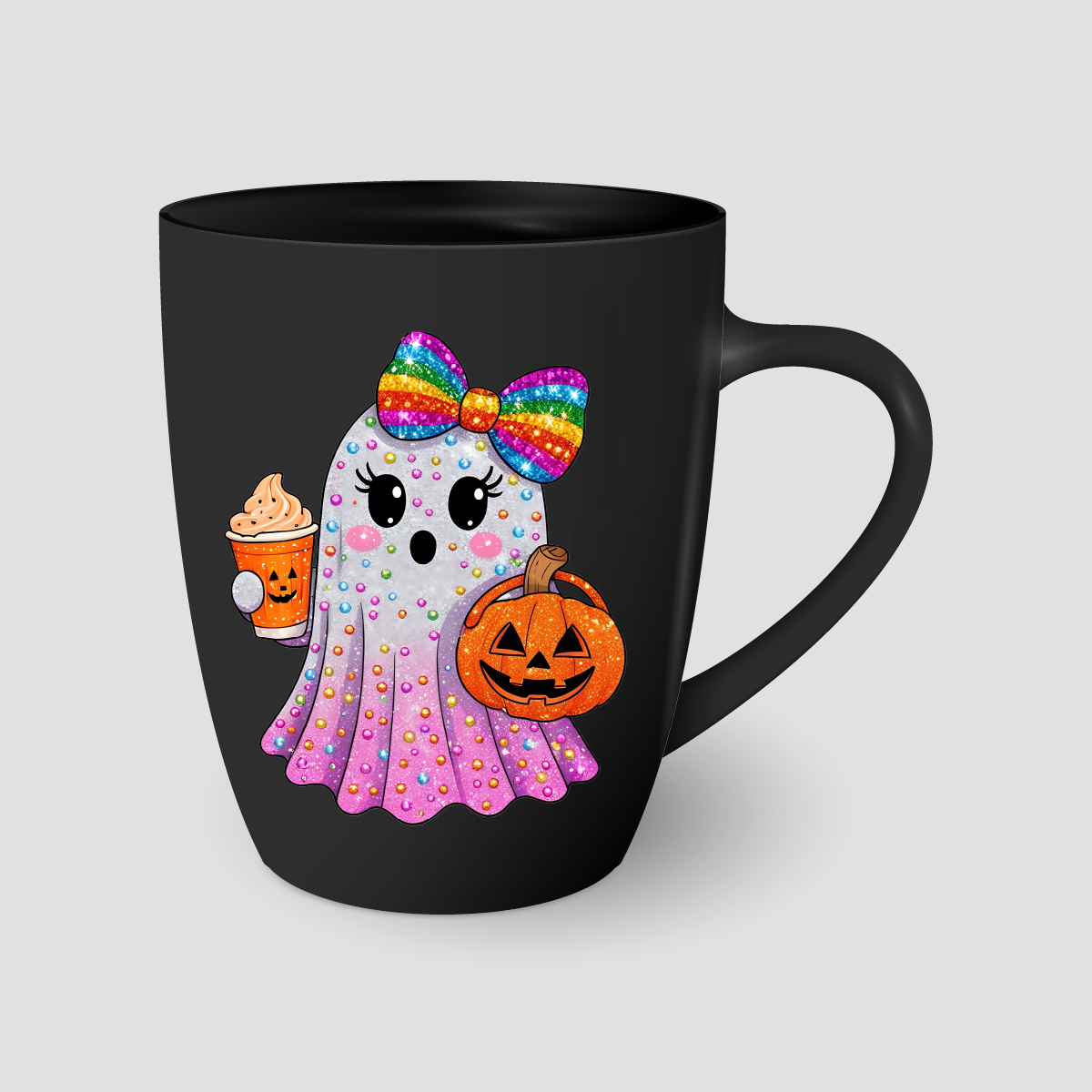 Taza de fantasma arcoíris