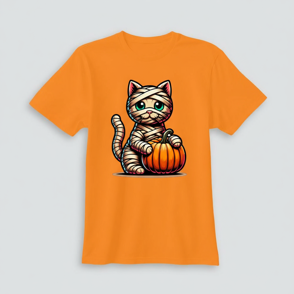 Playera de gato momia