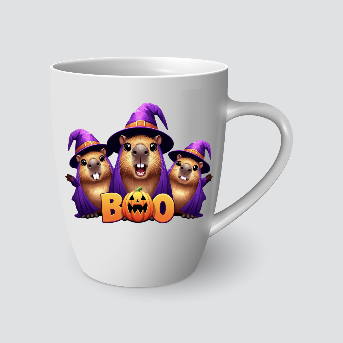 Taza de Halloween con Capibaras