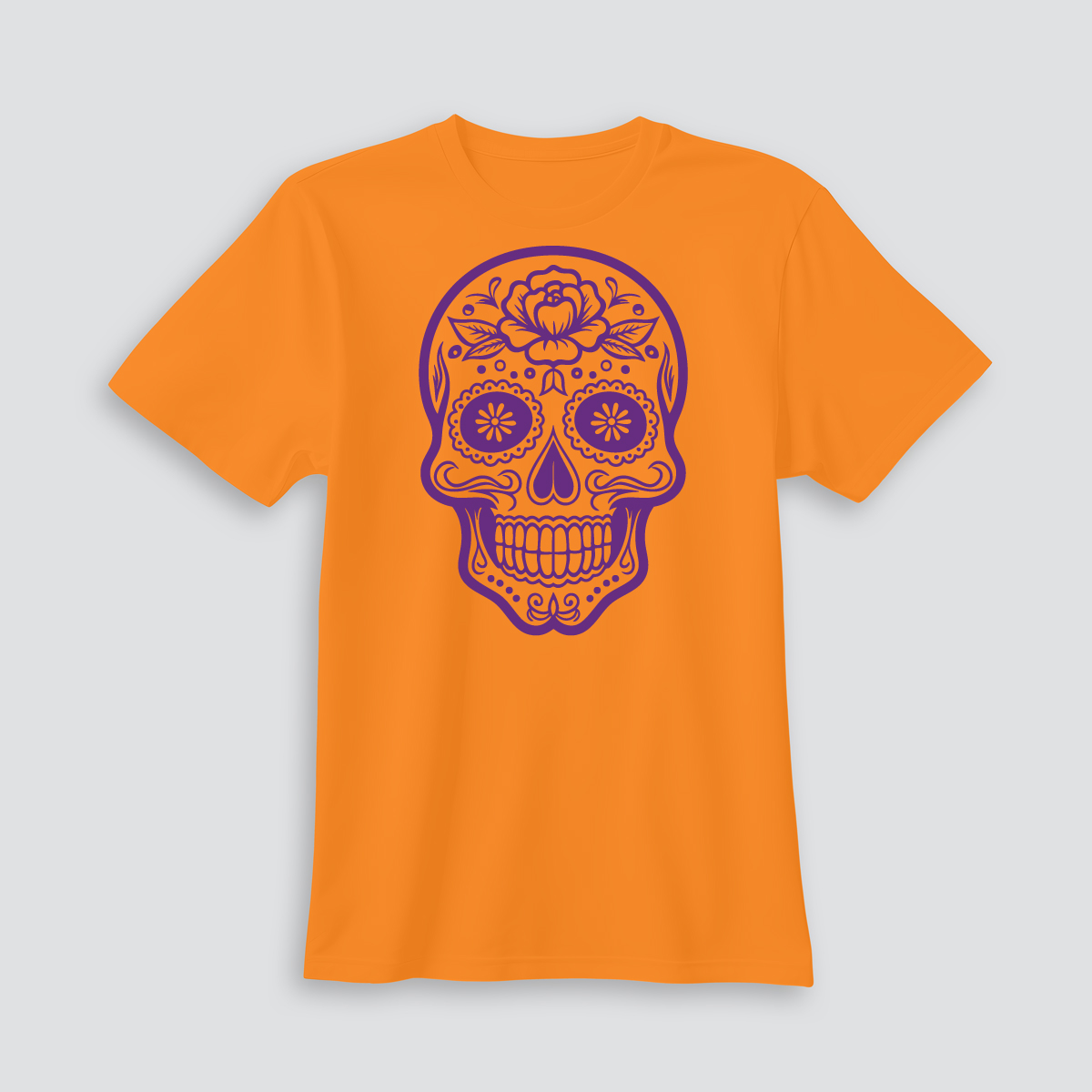 Playera blanca con estampado artístico