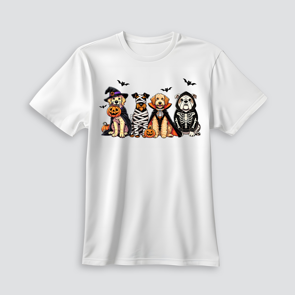 Playera de Halloween con perros