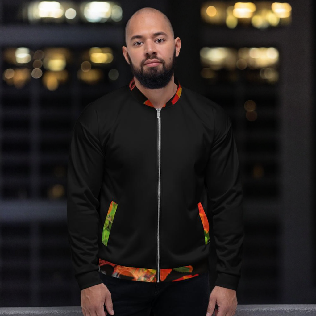 Rose Your Skull Bomber Jacket