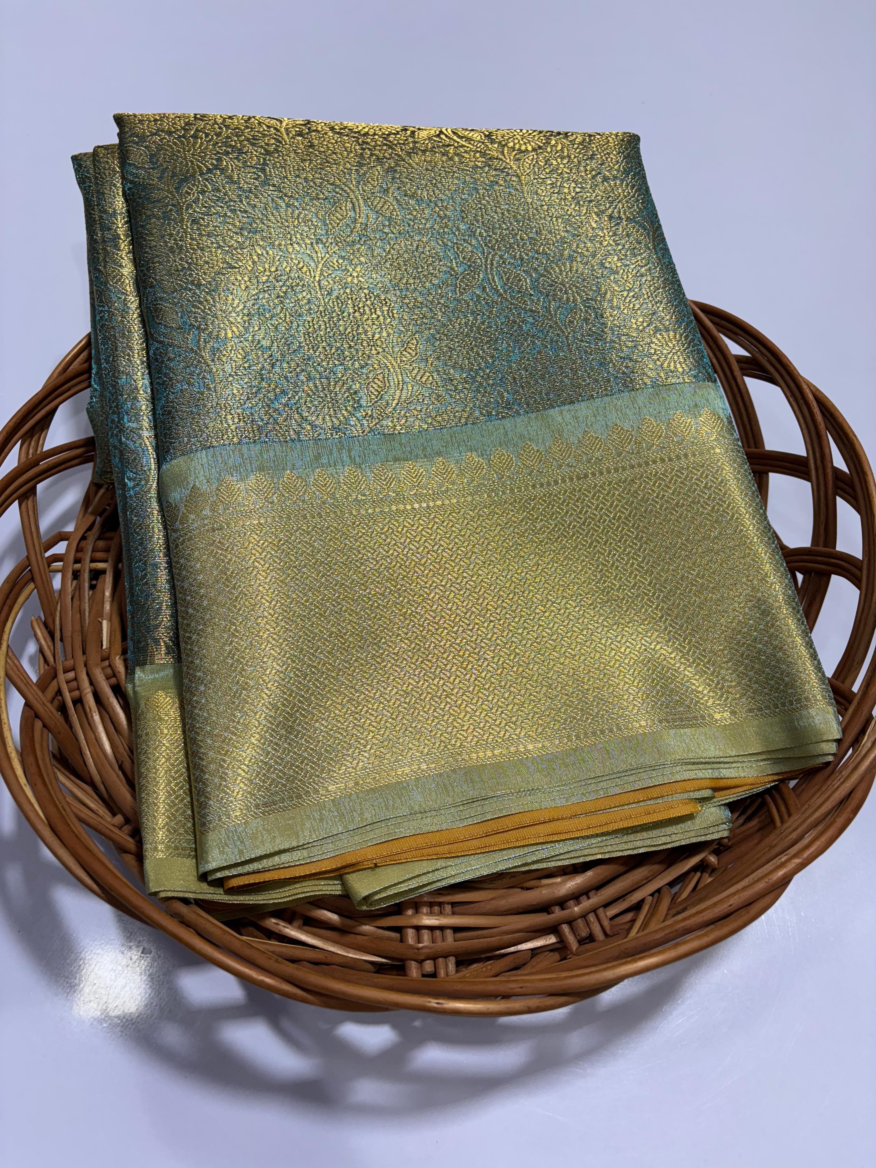 Elegant Kanjivaram Tissue Silk Saree