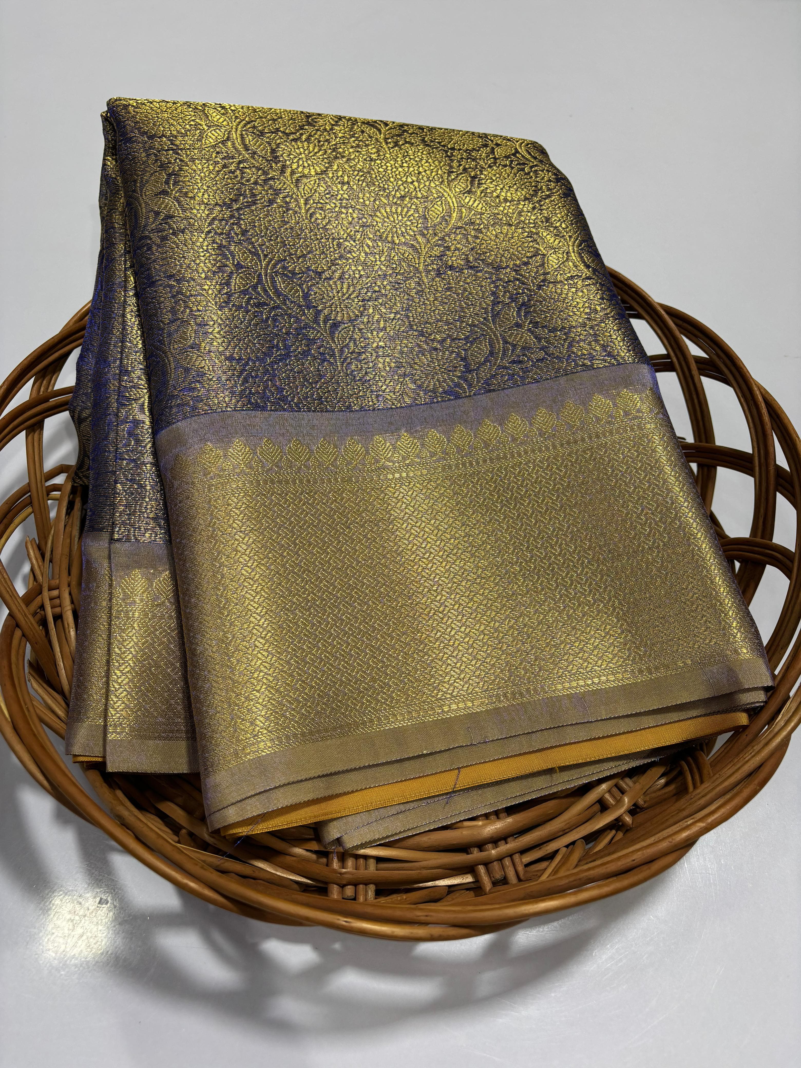 Elegant Kanjivaram Tissue Silk Saree