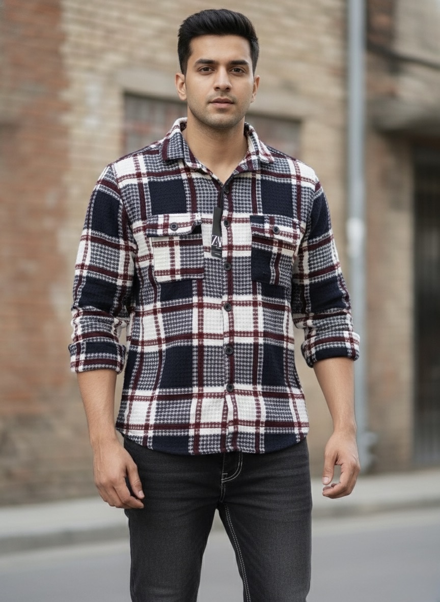 he Premium Textured Knit Shirt