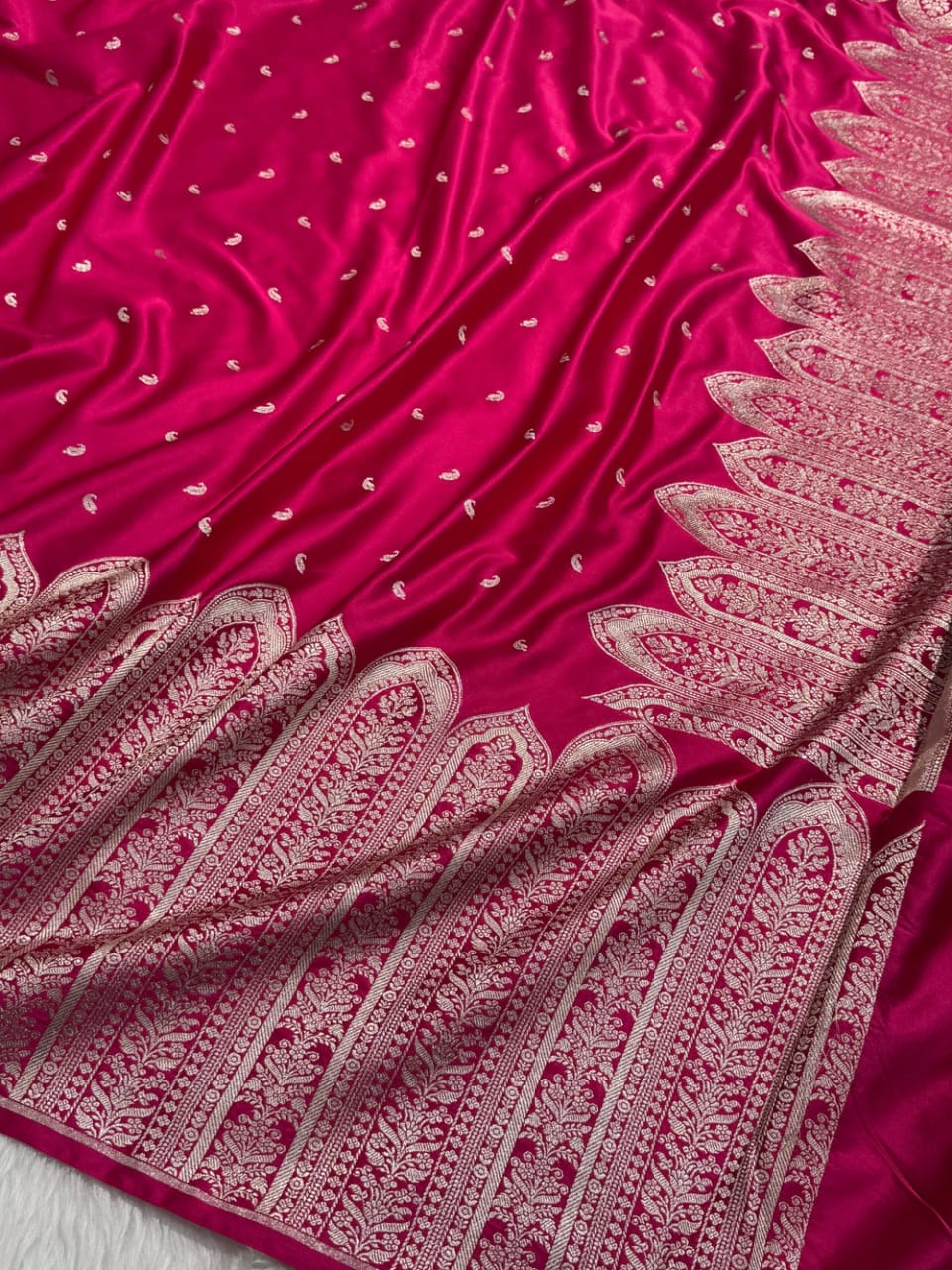 Regal Mashru Silk Saree with Grand Paisley Zari Pallu