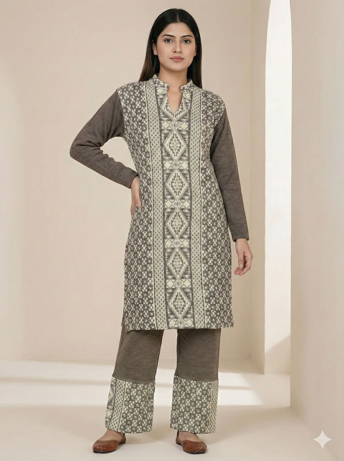 🍂 Heritage Knitwear Collection: Wool Blend Winter Suit