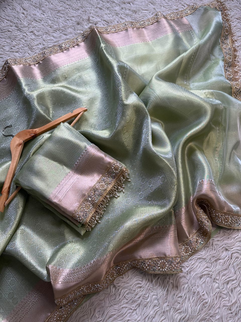 Kanjivaram Tissue Saree