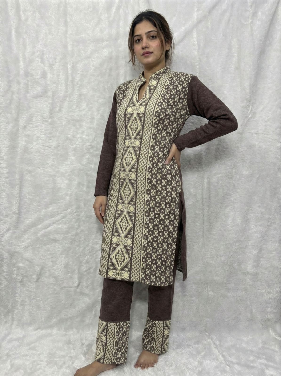 🍂 Heritage Knitwear Collection: Wool Blend Winter Suit