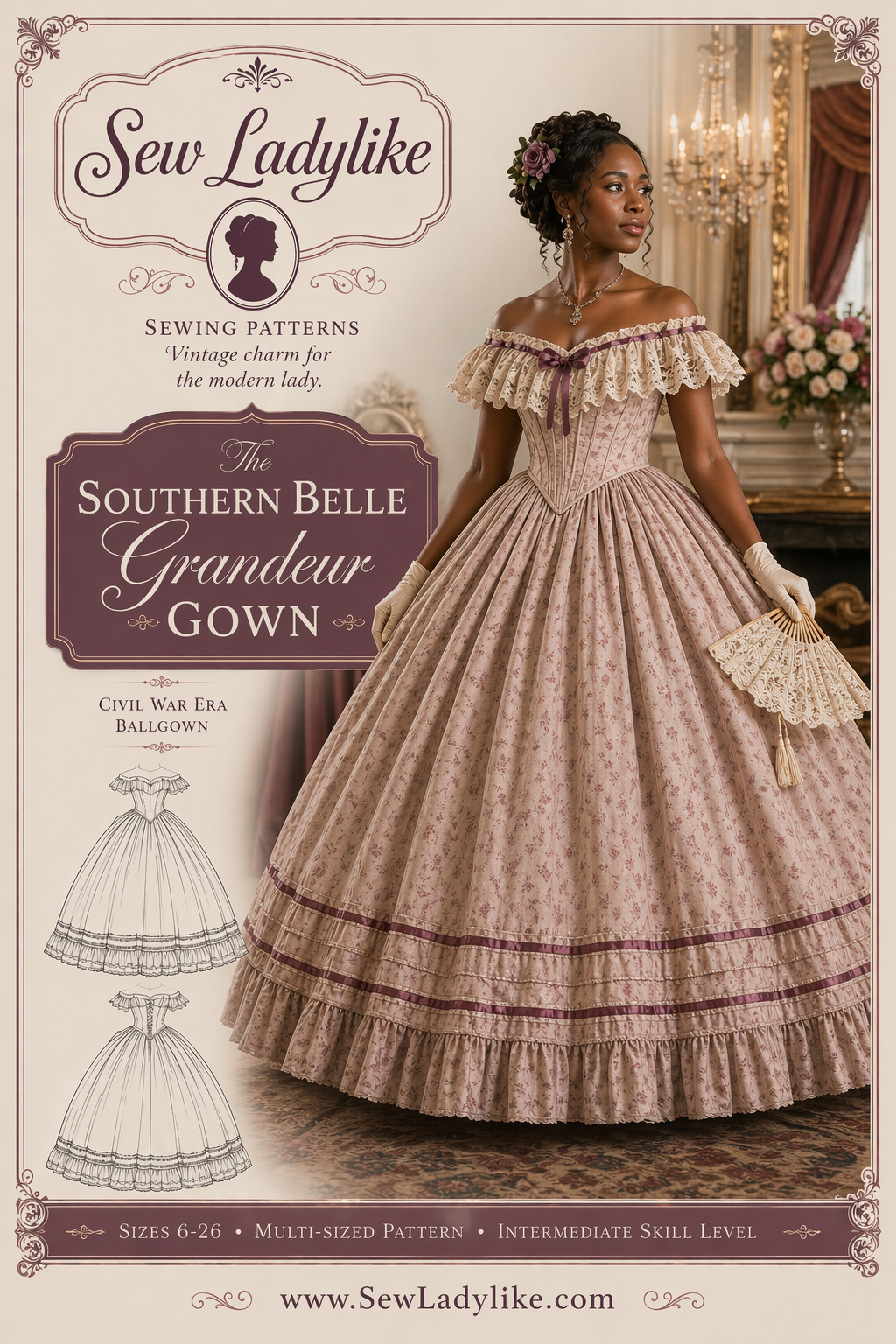 The Southern Belle Grandeur Gown (Civil War Era Collection) 