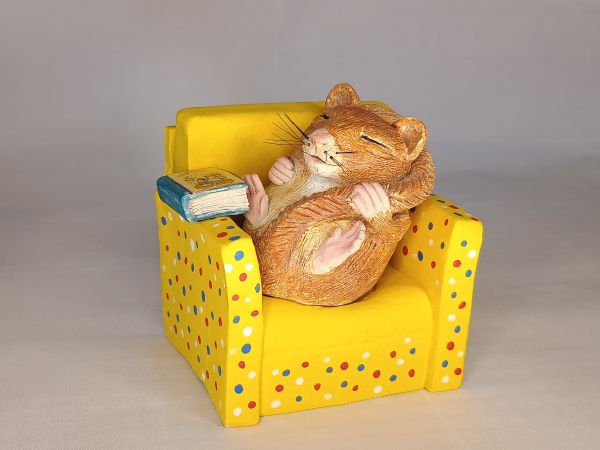 Dormouse in armchair