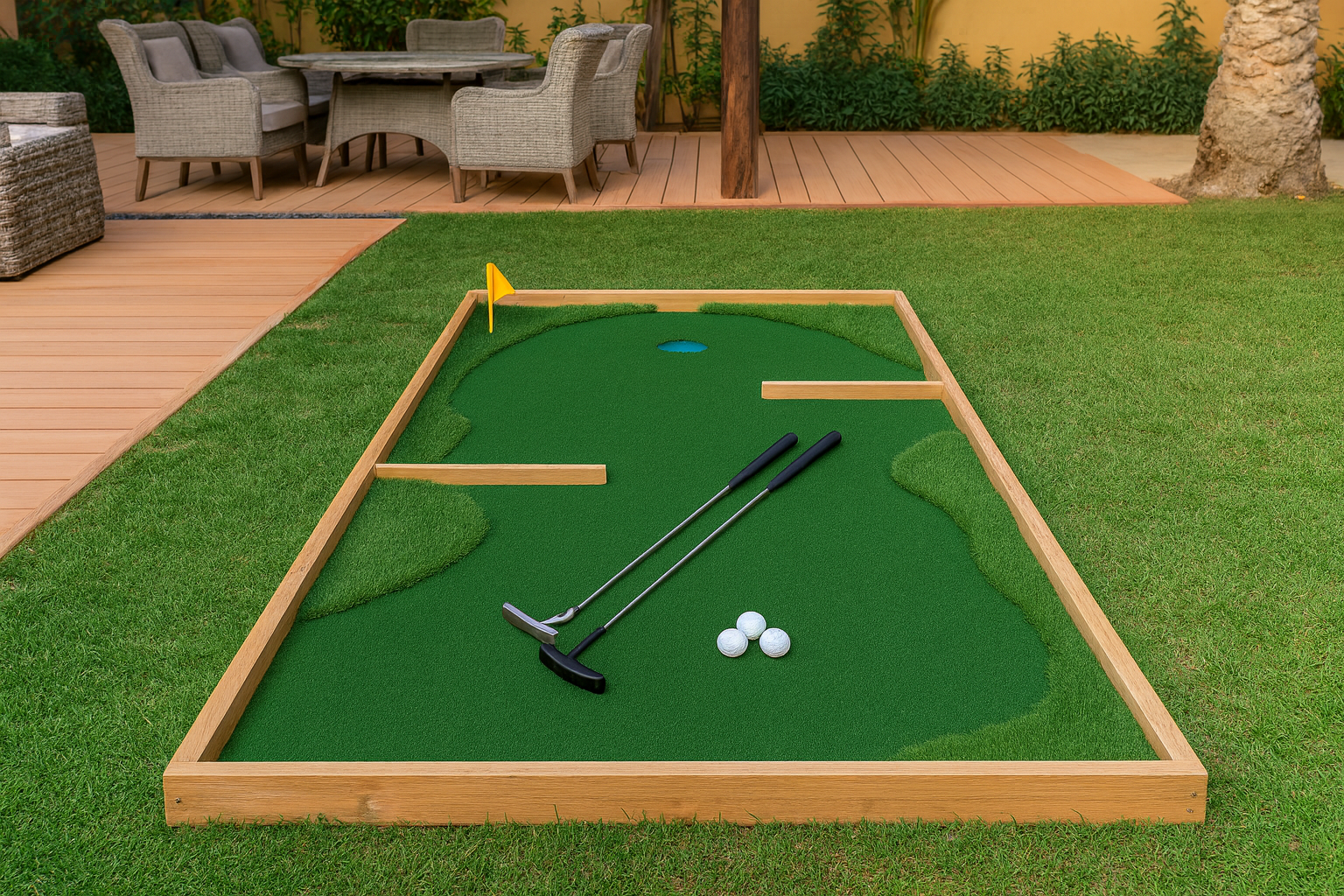 Portable Mini Golf Putting Green Set