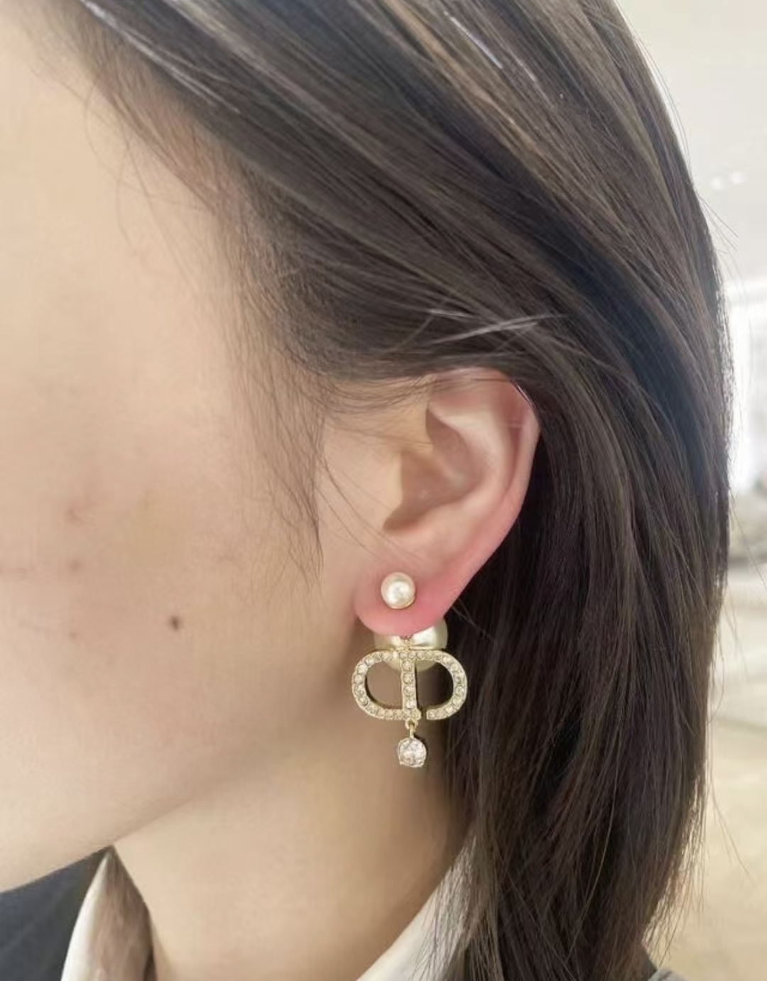 Diamond CD Earrings Item No.210774