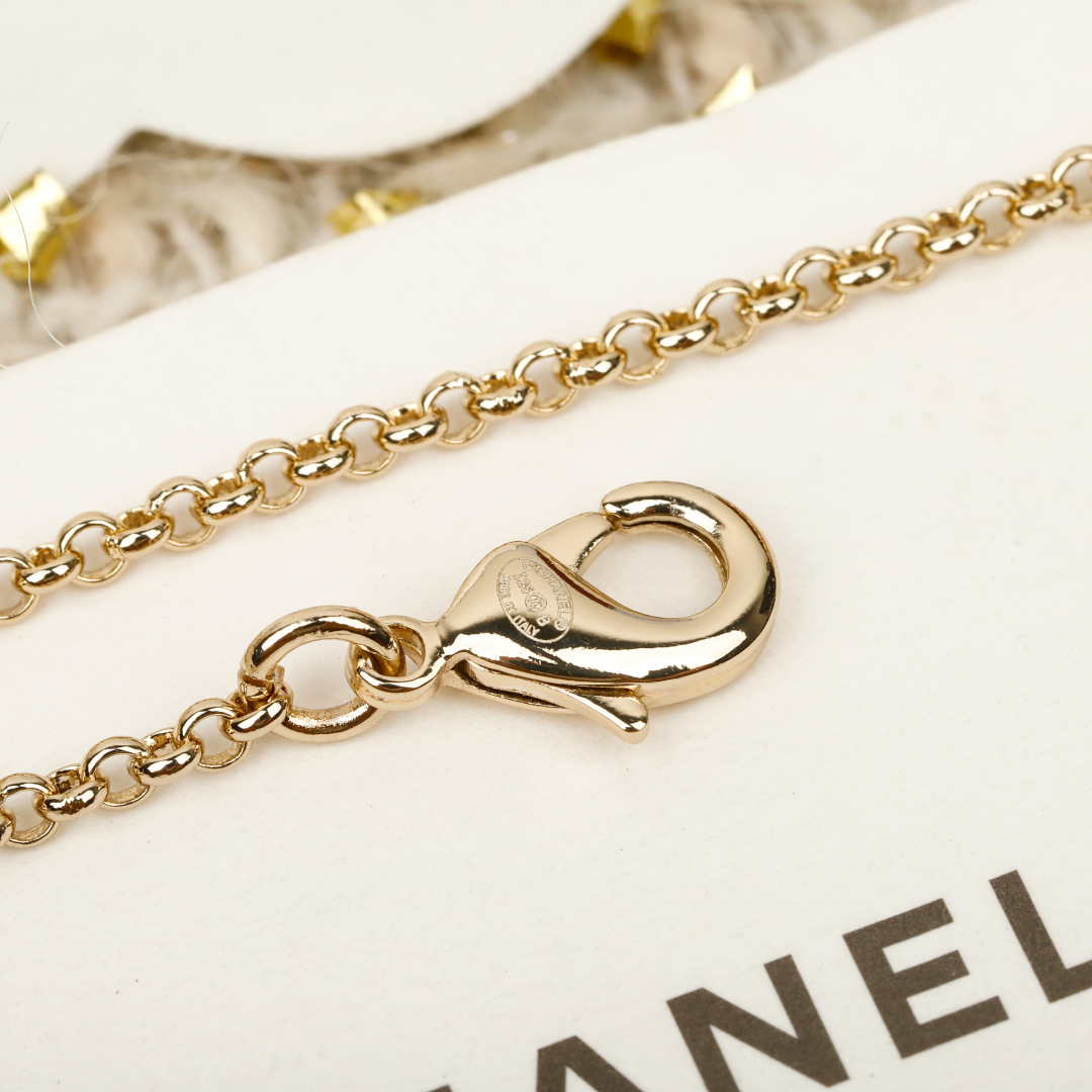 Heart Double C Tassel Necklace Item No.250471