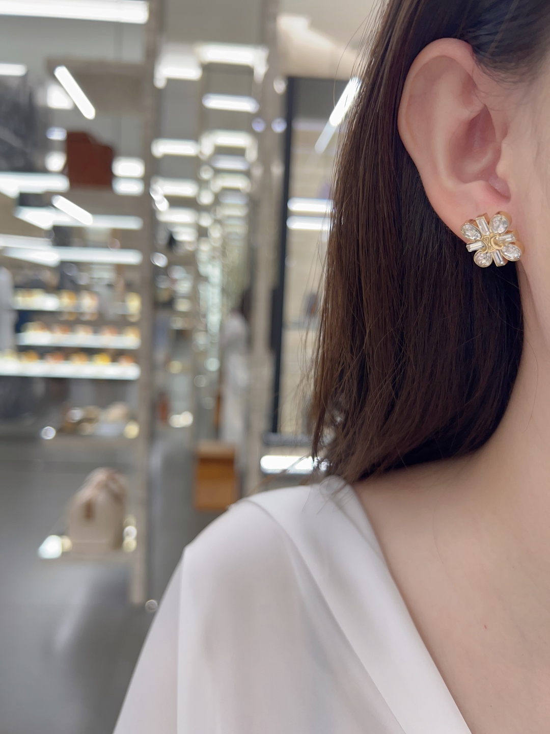 Diamond Arc de Triomphe earrings Item No.250521