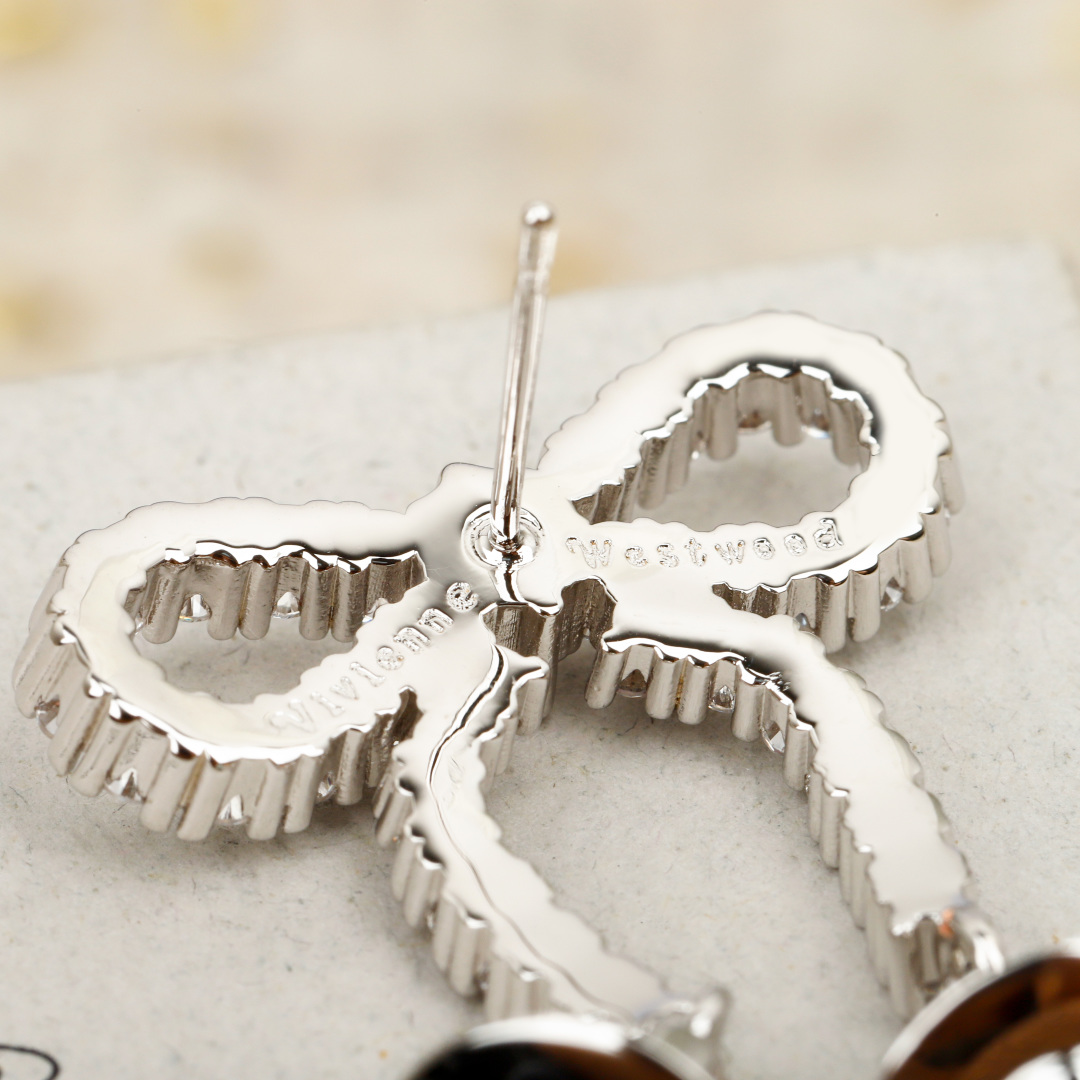 Colorful Planet Bow Earrings Item No.250515