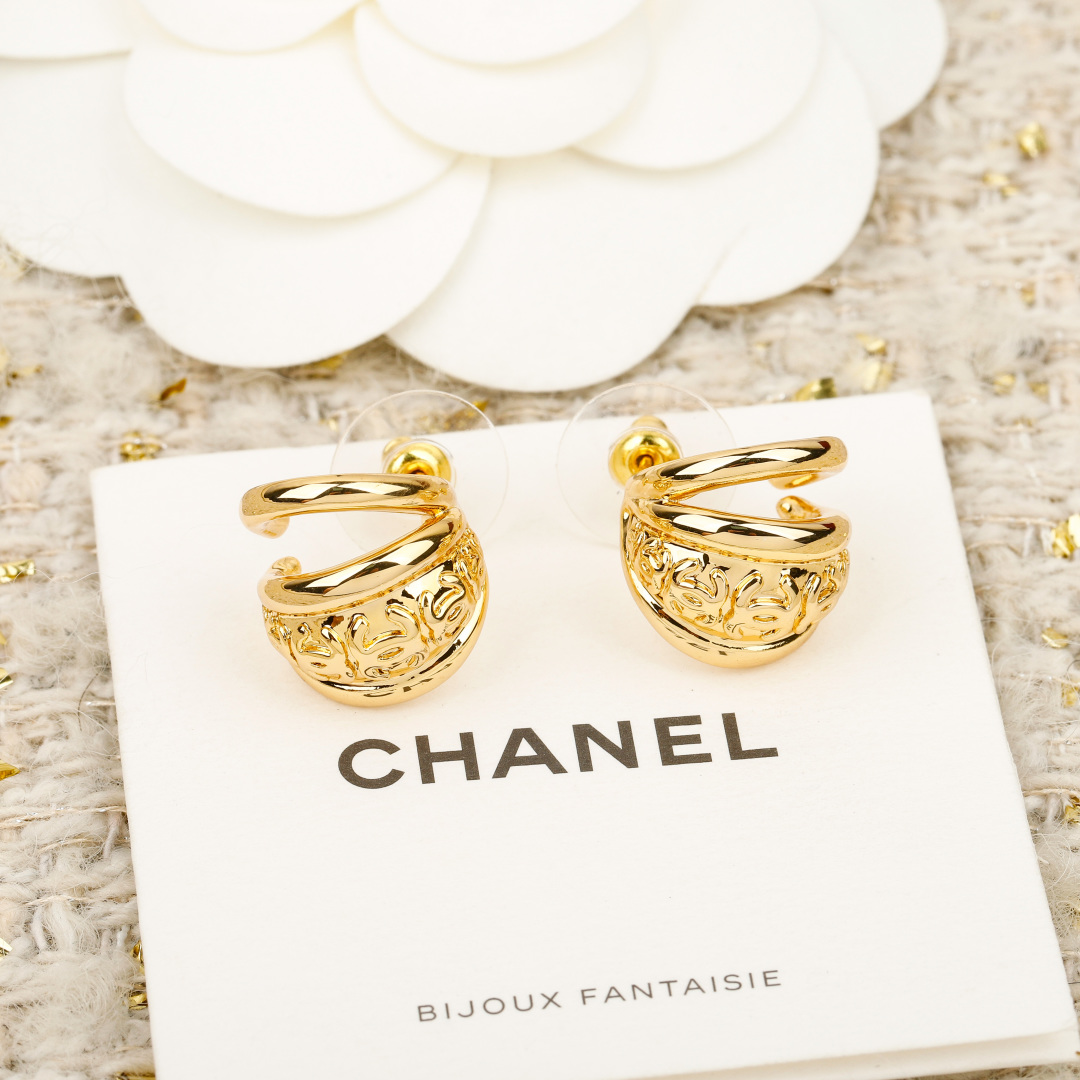 Half-circle double C Earrings Item No.250377