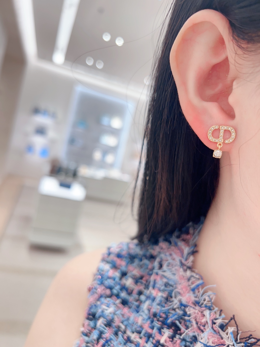 CD Full Diamond Earrings Item No.210694
