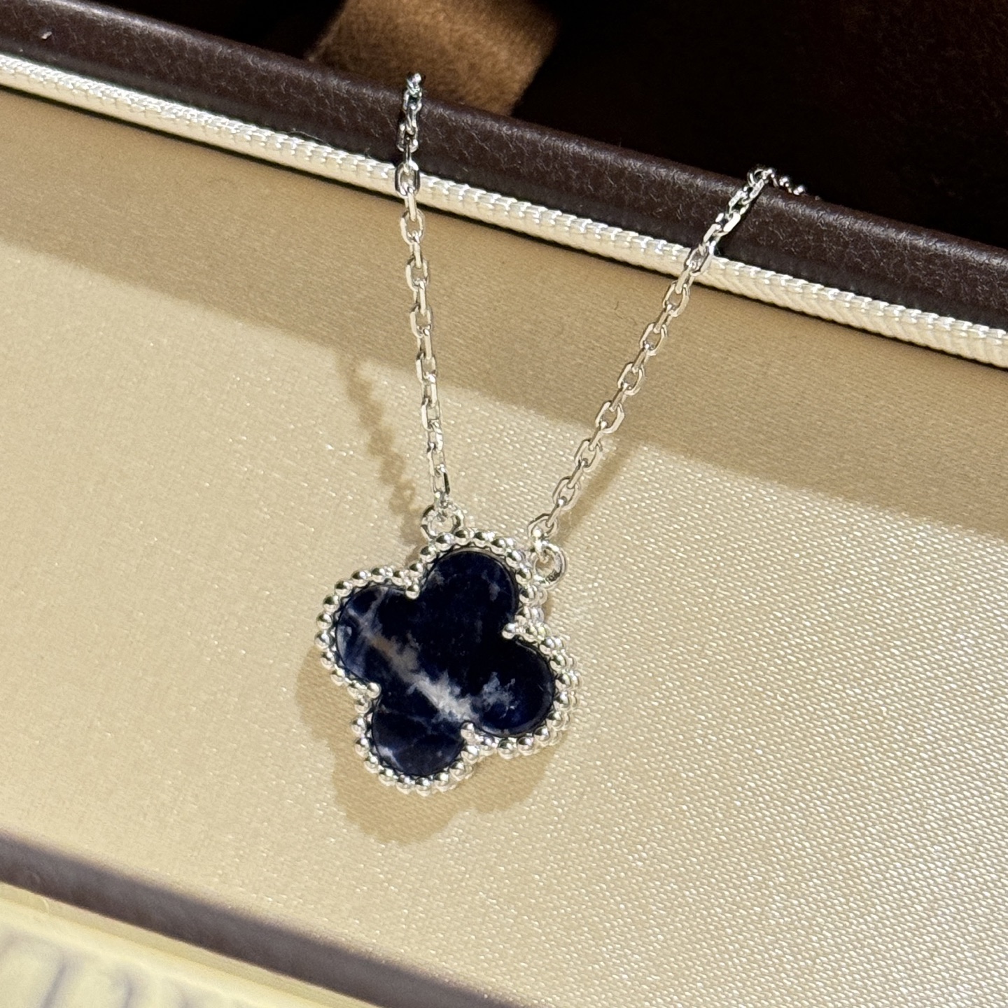 Four-leaf Clover Pietersite Necklace Item No. 54039