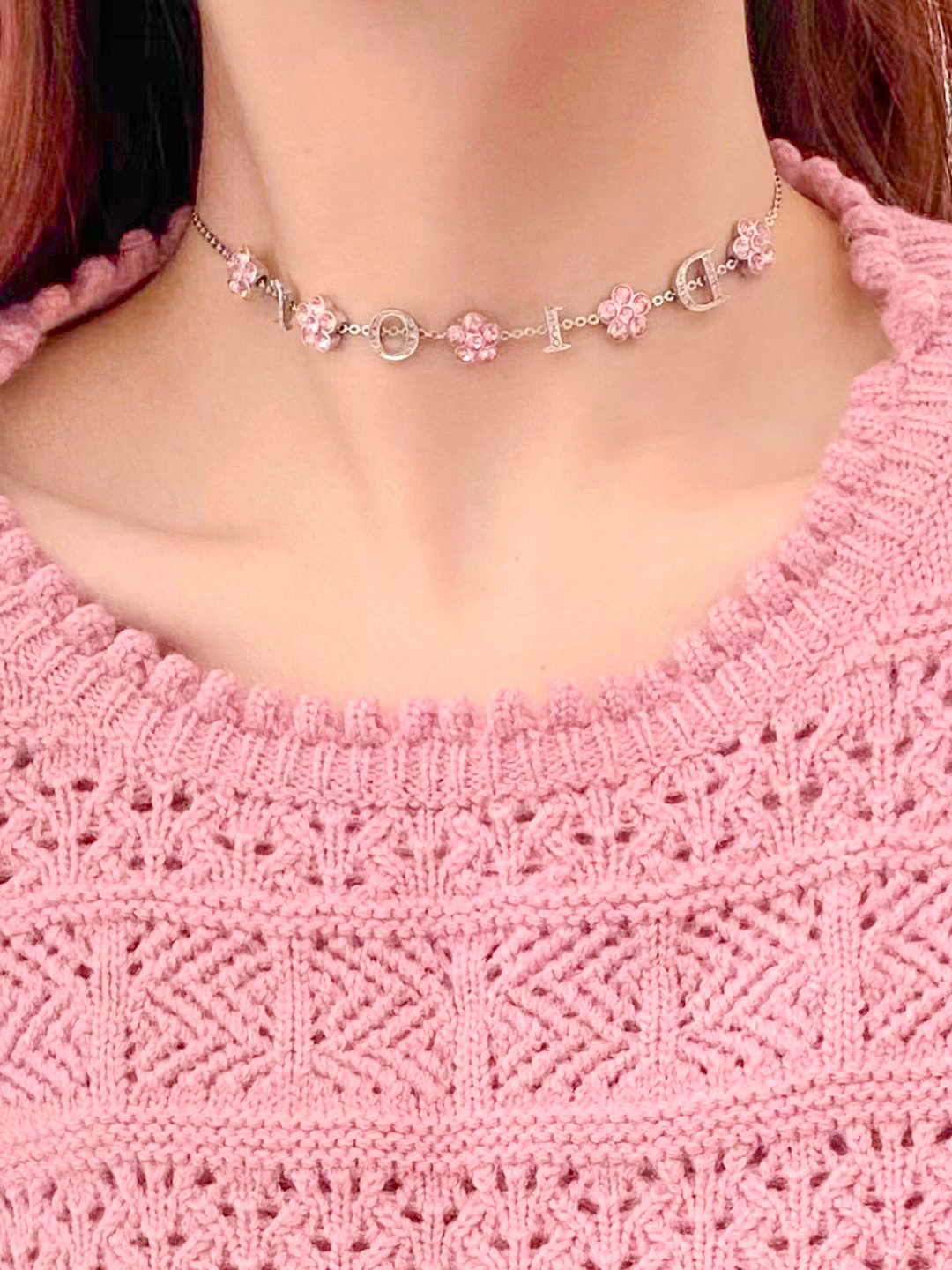 D Small Flower Necklace Item No.207845