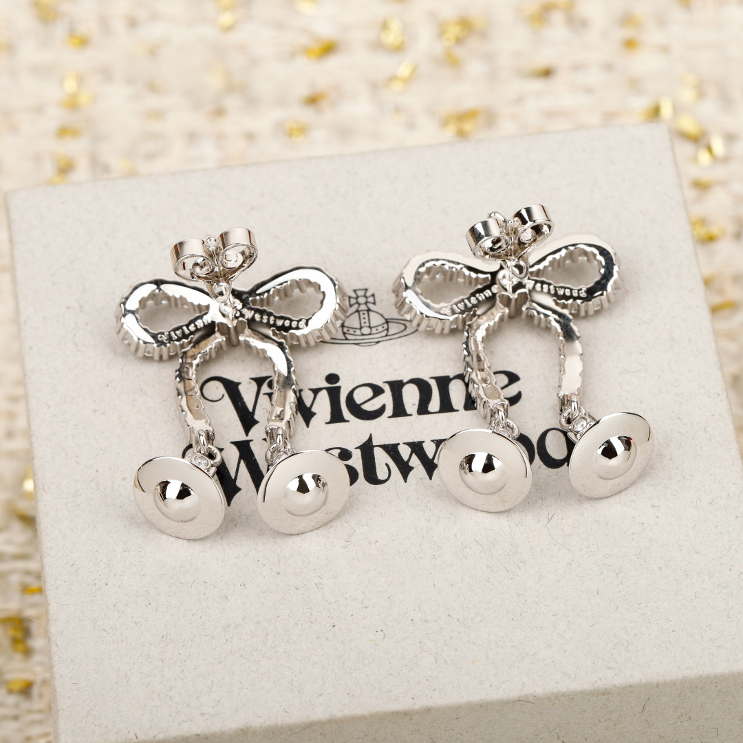Colorful Planet Bow Earrings Item No.250515