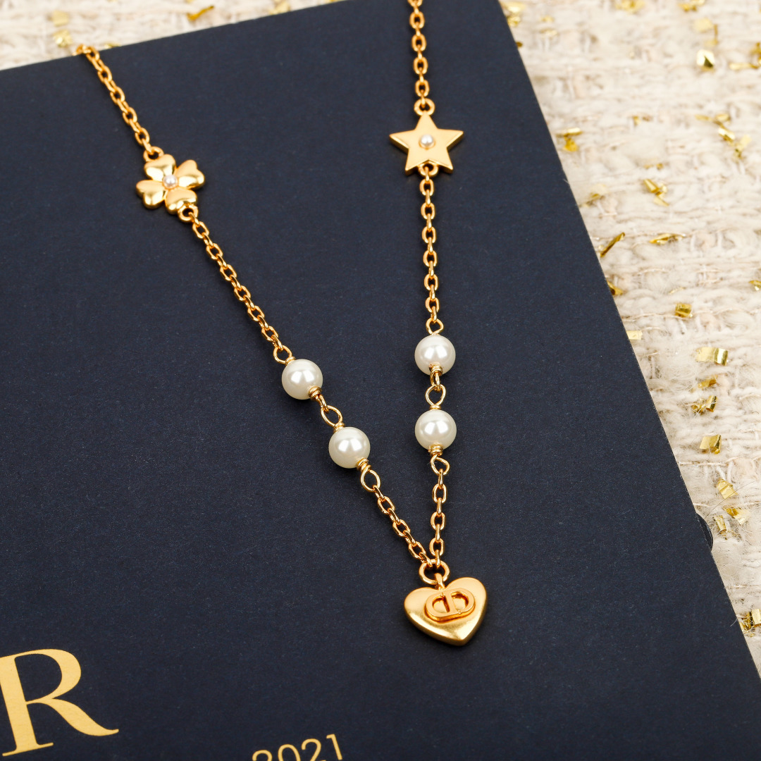 Pearl Heart CD Necklace Item No.250531