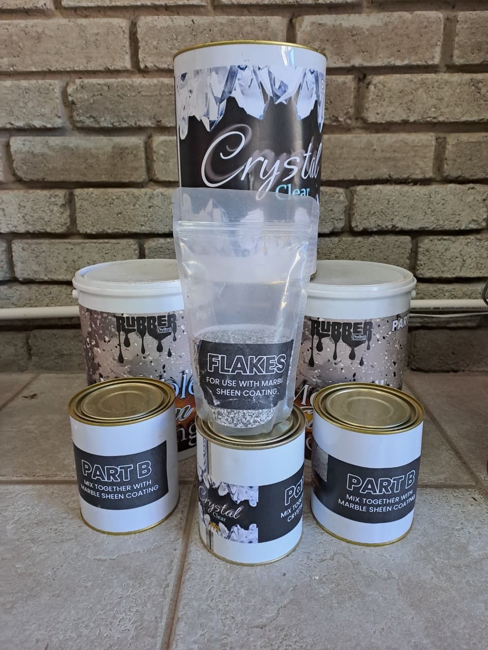 Rubber Sealant Marble Sheen Kit