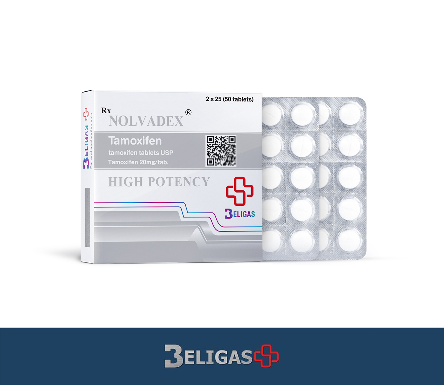 NOLVADEX Tamoxifen, 20mg (50 tabs)