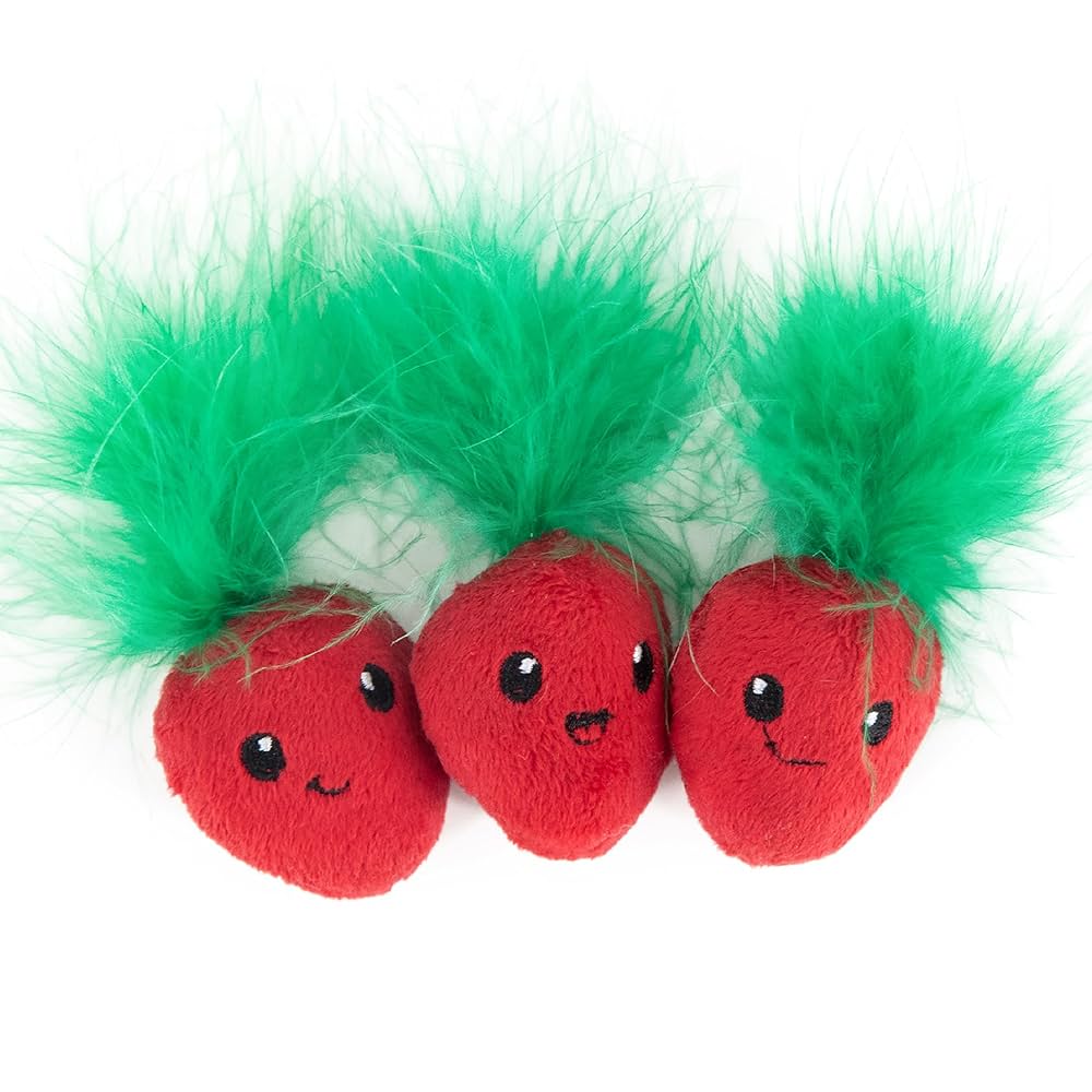  Catstages Straw-Babies Catnip Dental Cat Toy, 3 count
