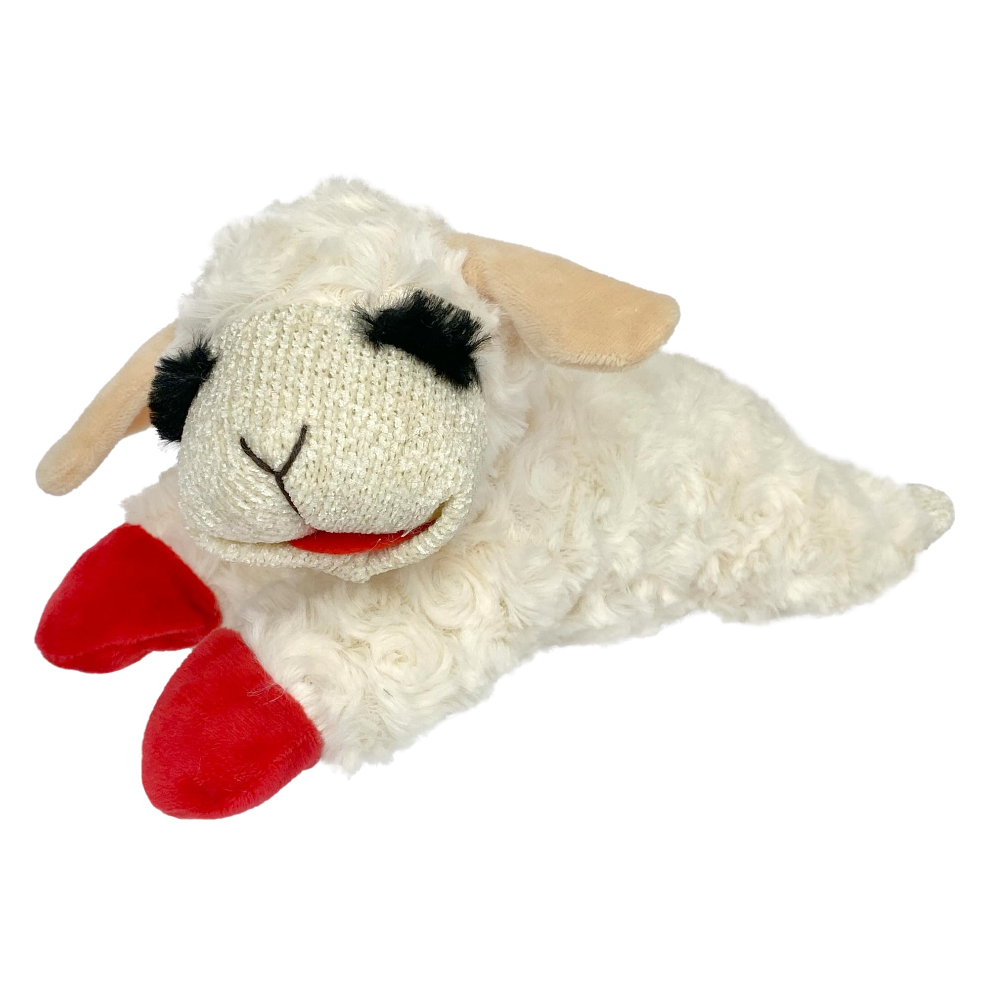 Multipet Lamb Chop Squeaky Plush Dog Toy, Regular