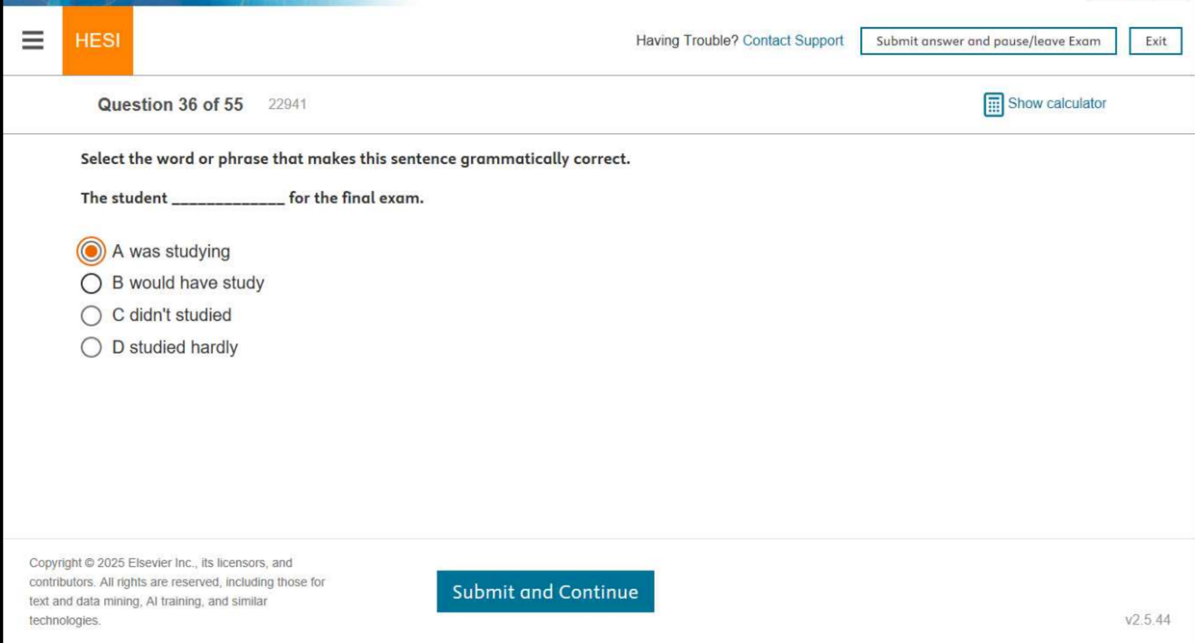 OCTOBER 2025 HESI ENTRANCE EXAM