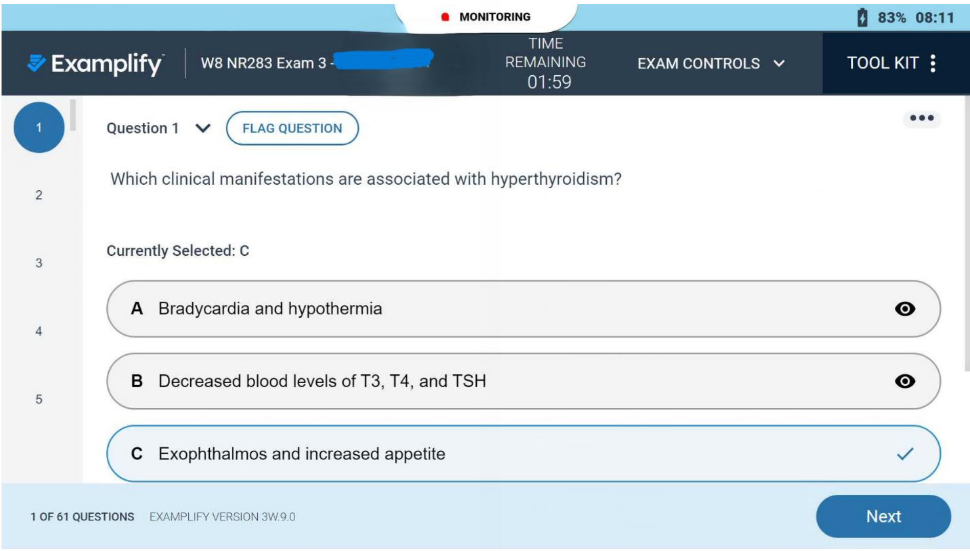 Chamberlain University W8_NR283_Exam 3