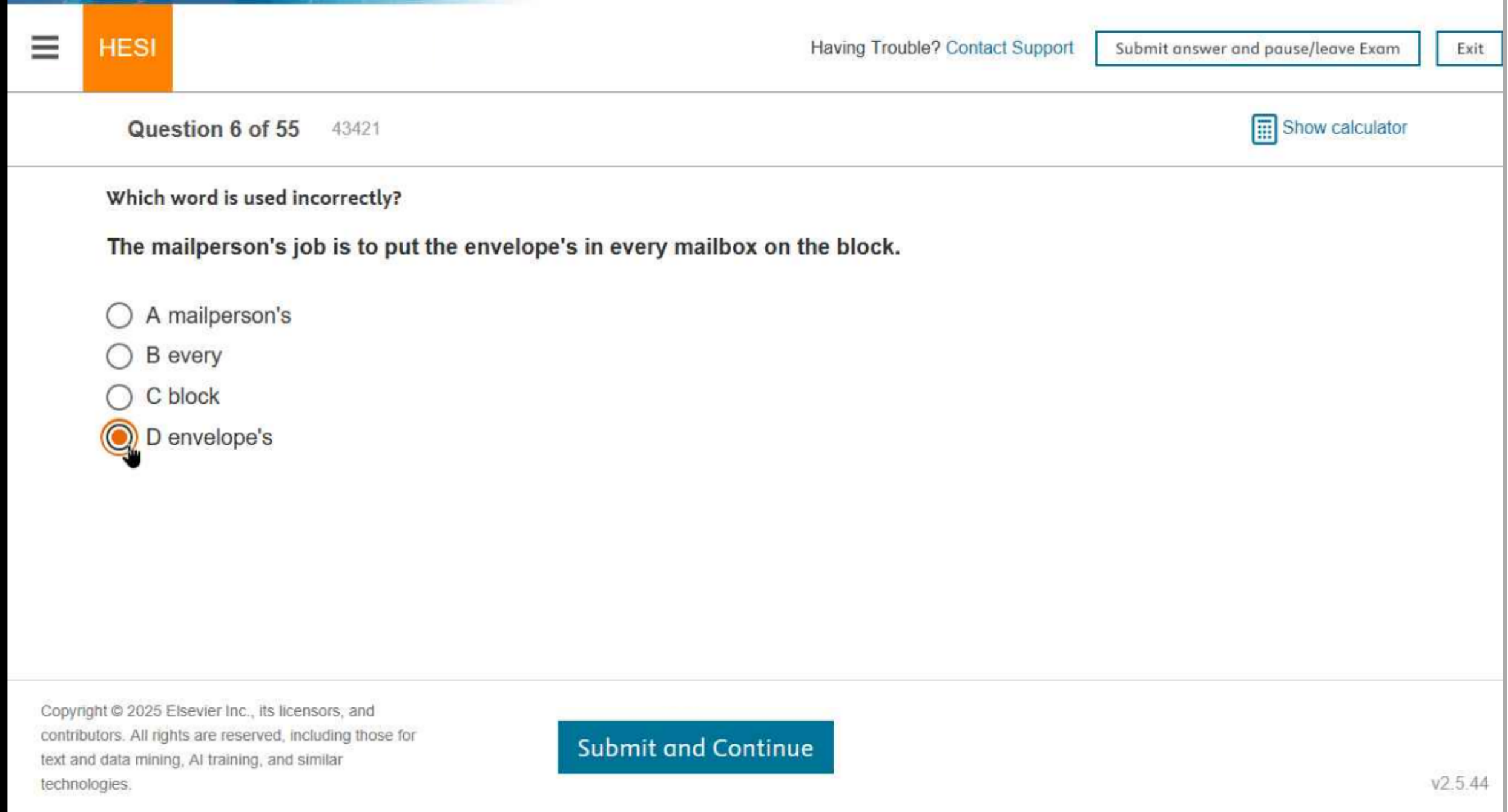 OCTOBER 2025 HESI ENTRANCE EXAM
