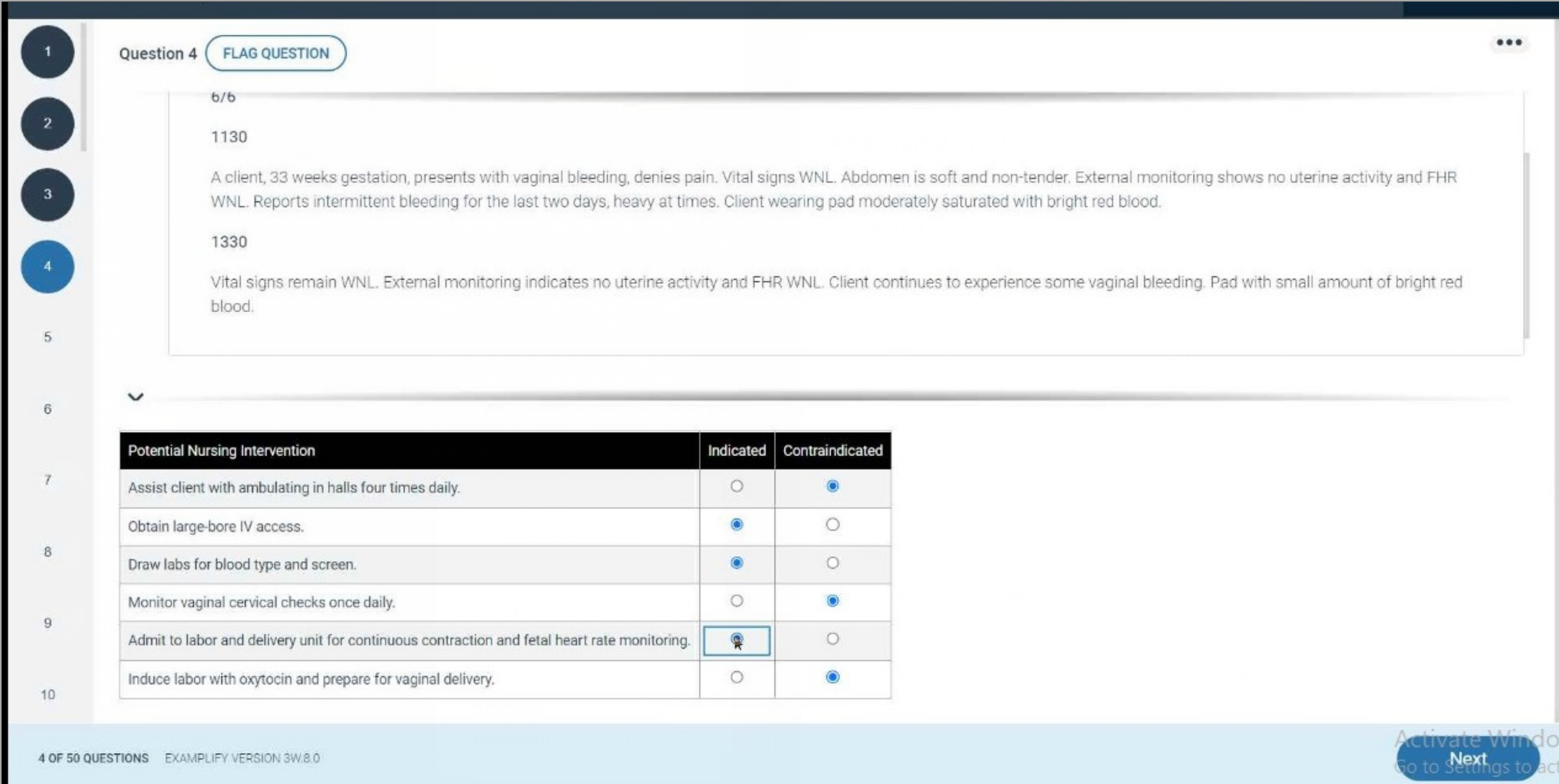 Chamberlain university NR327 CJE women's health