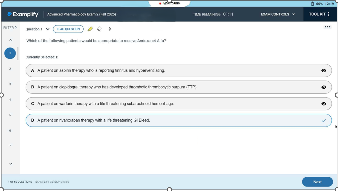 Advanced Pharmacology Exam 2 Fall 2025