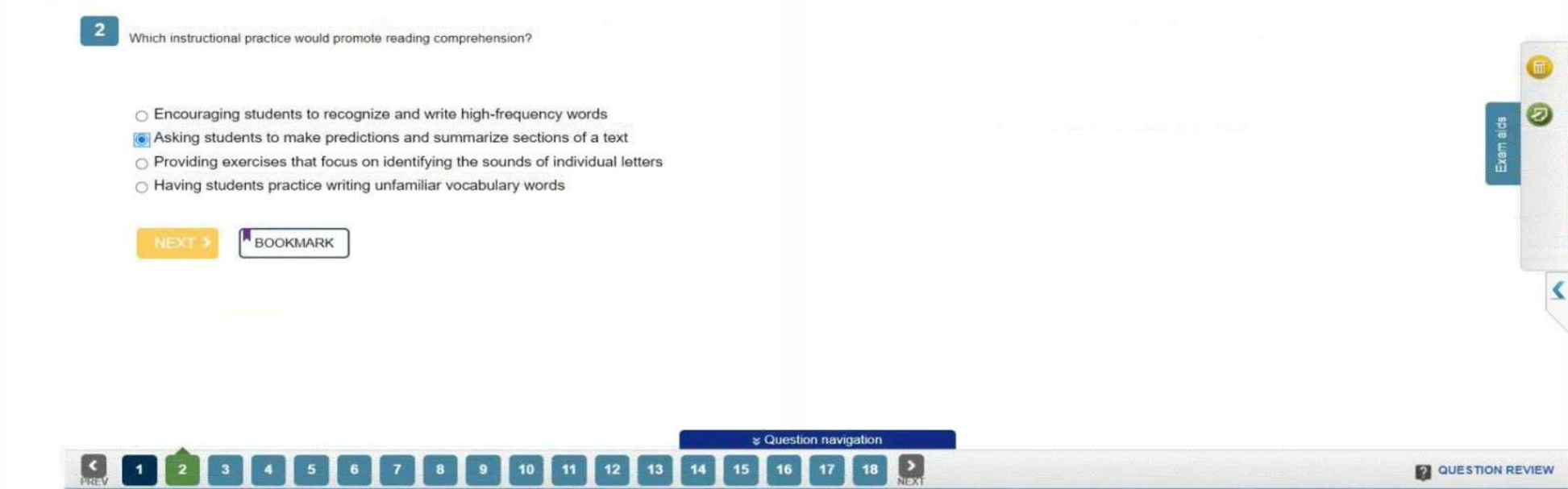 WGU Early literacy methods D669 2