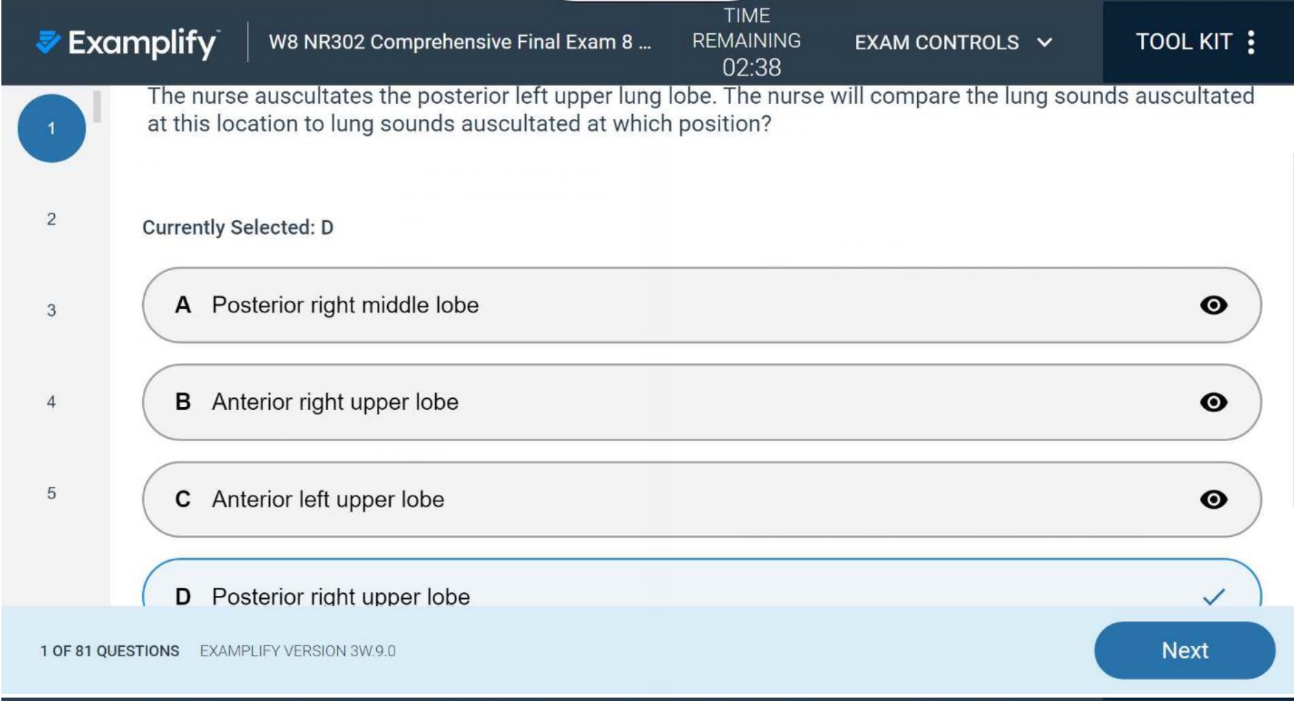 Chamberlain university W8 NR302 Comprehensive Final Exam