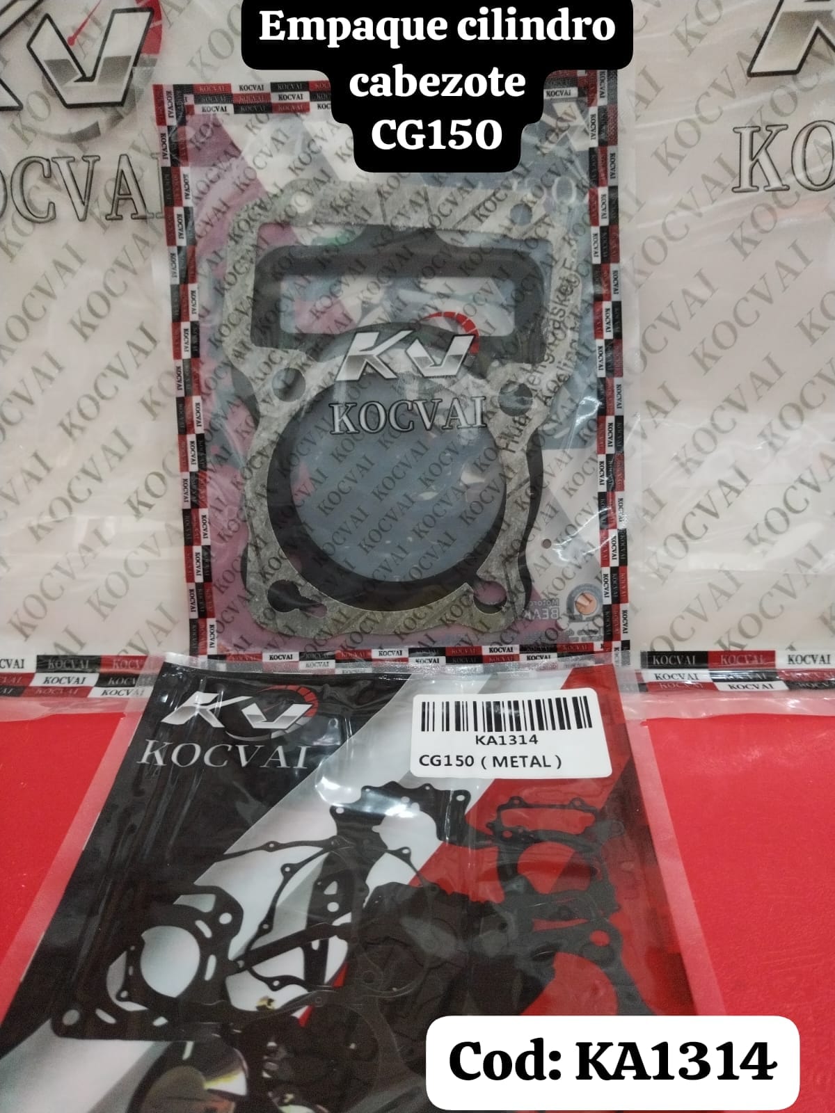 Empaque de cilindro CG150 laina