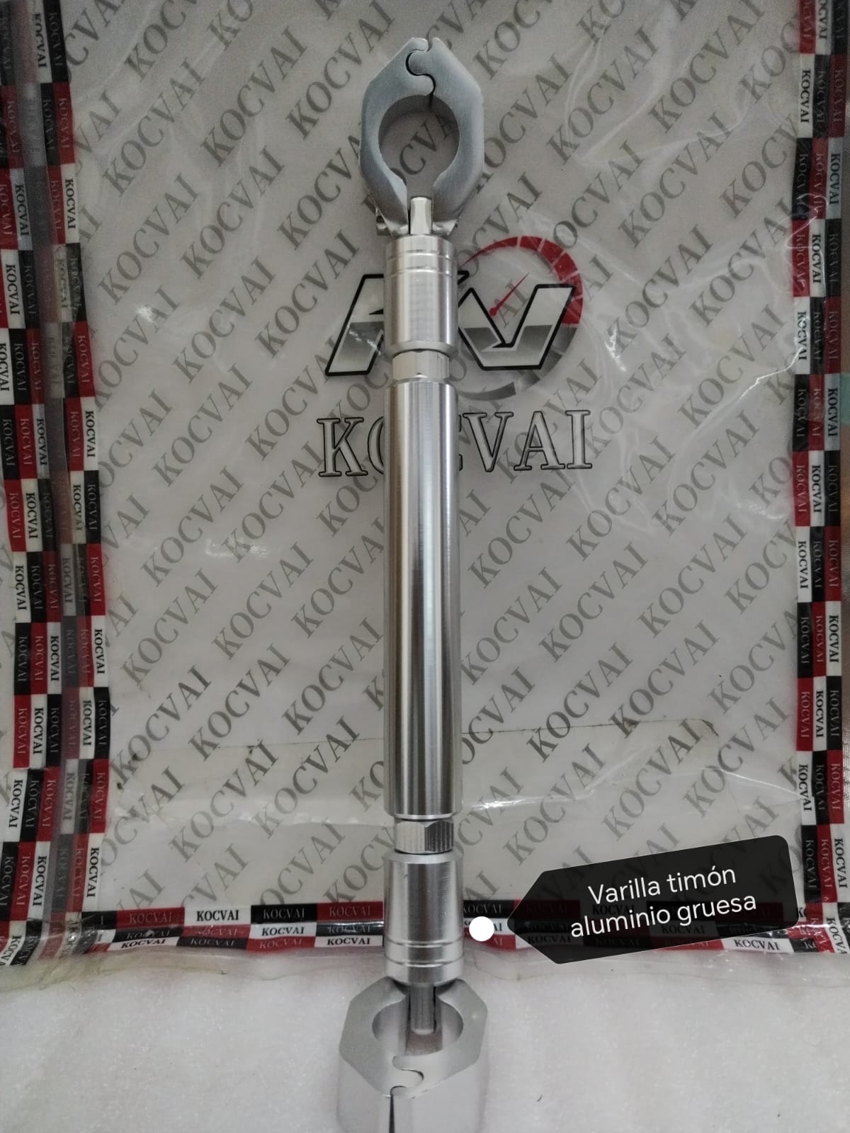 Varilla timón aluminio gruesa